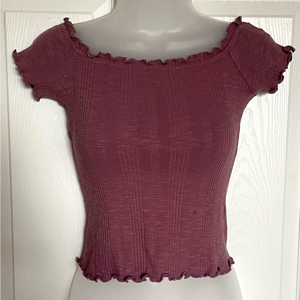 Aeropostale Cropped T-Shirt Pink New